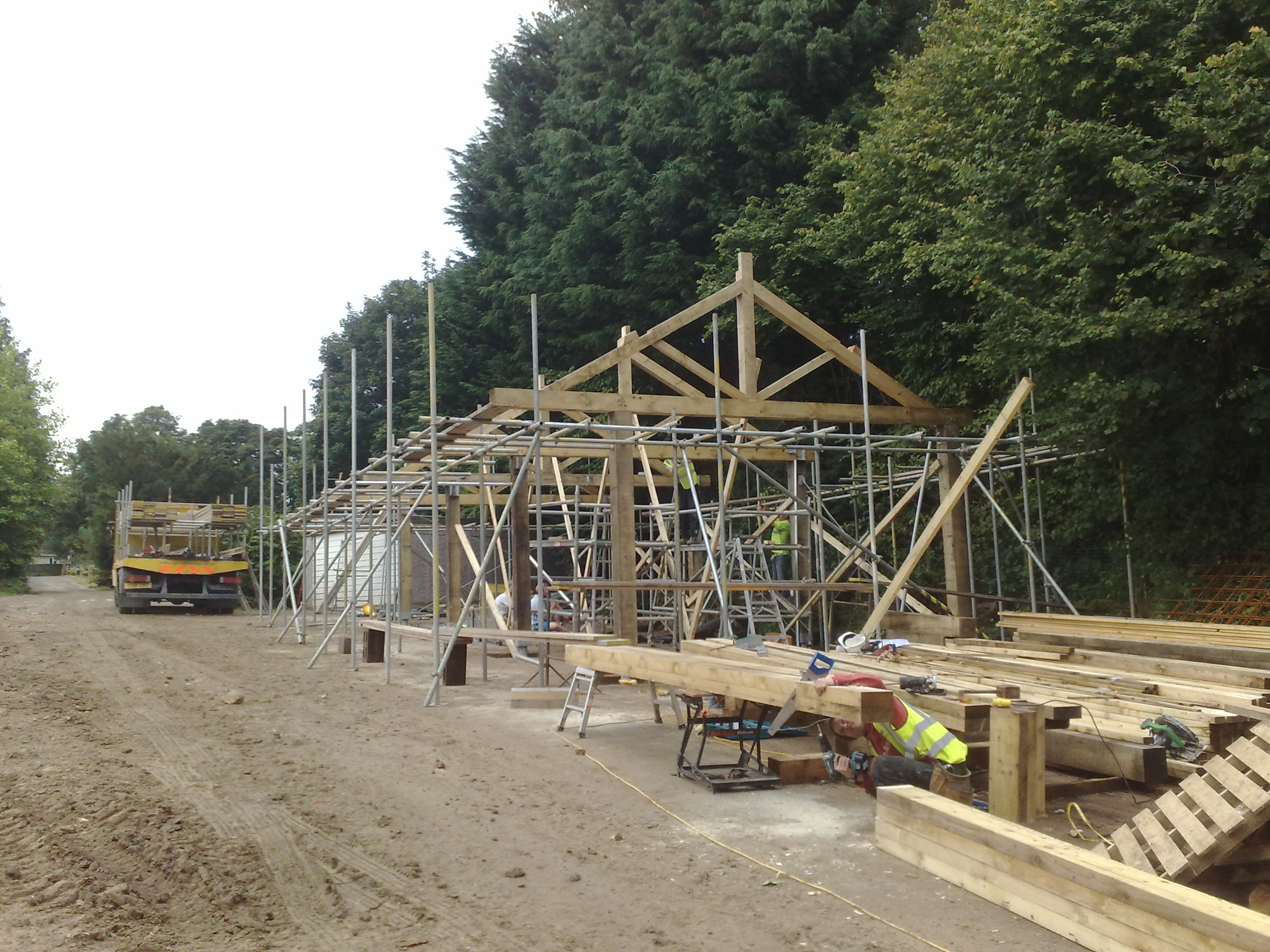 A recent carport and kitchen project in Minchinhampton